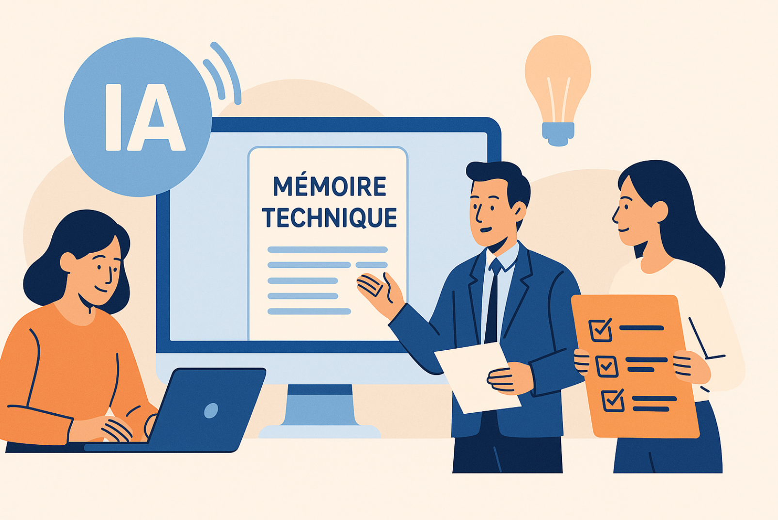 IA rédaction mémoire technique